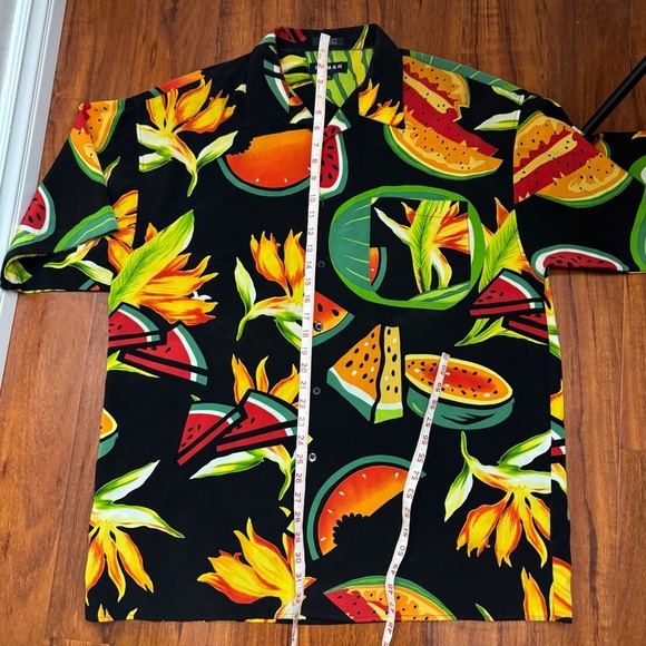 Koman Vintage Watermelon Button Up Shirt Size XL - Picture 5 of 5
